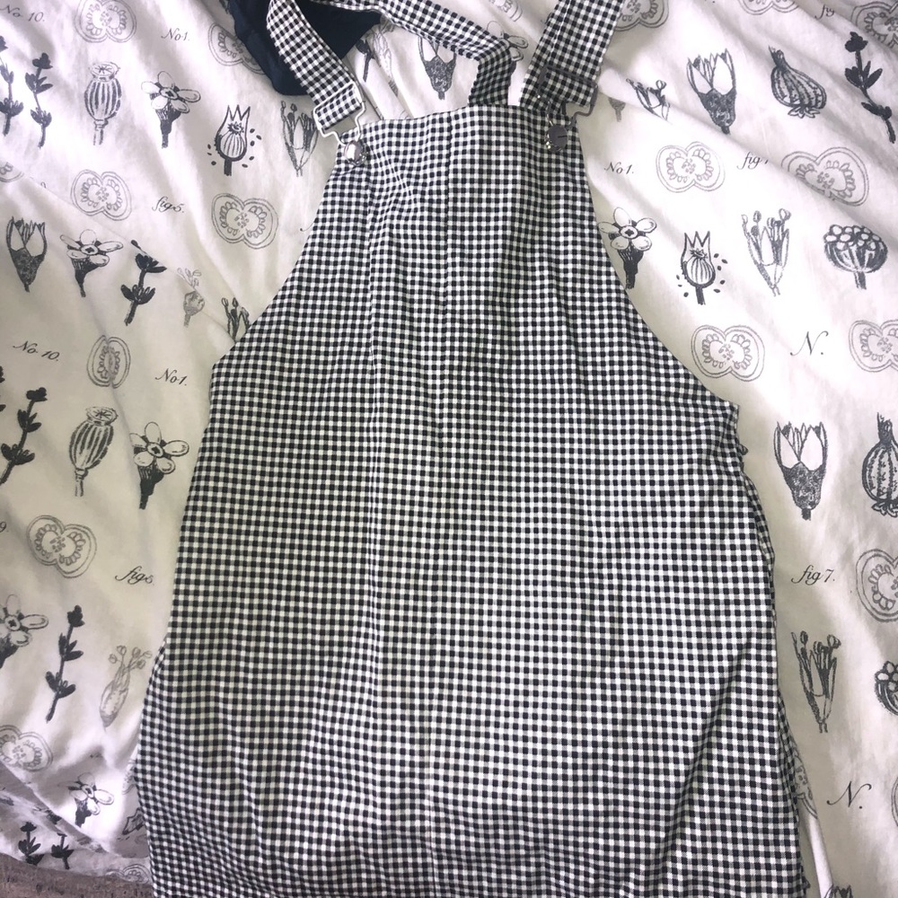 Gingham Overalls